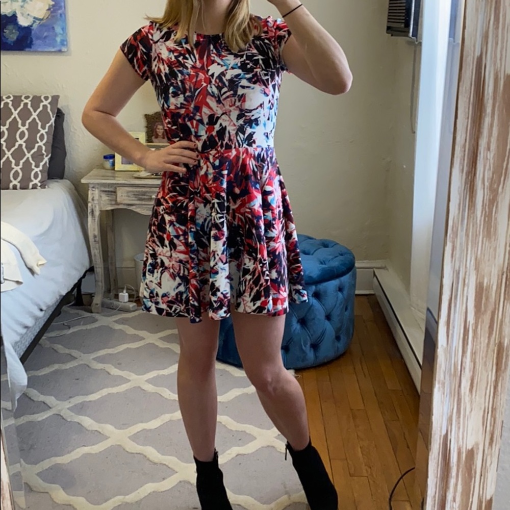 Parker Pink & Blue Dress